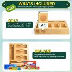 KOCWELL 6-in-1 Bamboo Bag and Wrap Organizer