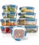 9-Pack Glass Storage Containers with Airtight Lids
