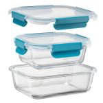 9-Pack Glass Storage Containers with Airtight Lids
