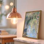 Vintage Monet Floral Canvas Wall Art 12x16