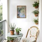 Vintage Monet Floral Canvas Wall Art 12x16