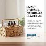 Honey-Can-Do 3-Compartment Wicker Basket Caddy