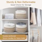 Maxuni 3-Pack Small Woven Storage Baskets