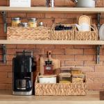 Natural Water Hyacinth Storage Baskets Set of 3