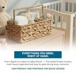 Honey-Can-Do 3-Compartment Wicker Basket Caddy