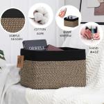 Comfy-Homi 3-Pack Cotton Rope Storage Baskets