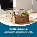 Honey-Can-Do 3-Compartment Wicker Basket Caddy