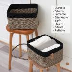 Comfy-Homi 3-Pack Cotton Rope Storage Baskets