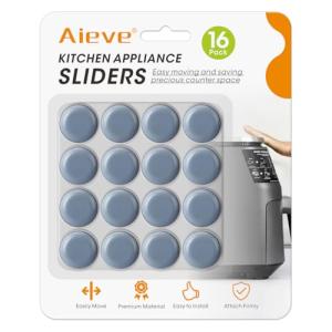 Aieve 16-Piece Self-Adhesive Appliance Sliders