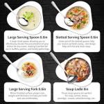 12-Piece Serving Set with Spoons, Forks, and Tongs