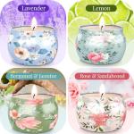 BlissfulOasis 4 Pack Scented Candles Set