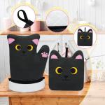Cute Cat Design Oven Mitts and Pot Holders
