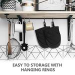 Silicone Short Oven Mitts - Heat Resistant Gloves