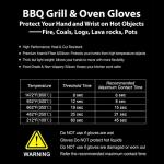 Extreme Heat BBQ and Oven Gloves, 2 Pack