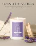 Lavender Scented Soy Candle with Crystals