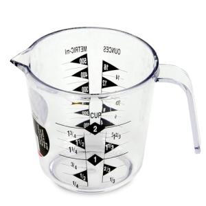 Clear 2-Cup Plastic Measuring Cup by Chef Craft