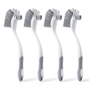 4-Pack Heavy-Duty Dish Scrub Brushes Set