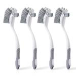 4-Pack Heavy-Duty Dish Scrub Brushes Set