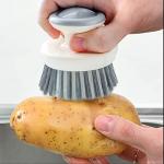 Ergonomic Dish Scrub Brush Set with Stiff Bristles