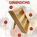 Bamboo 3-Tier Spice Rack and Organizer