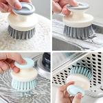 Ergonomic Dish Scrub Brush Set with Stiff Bristles