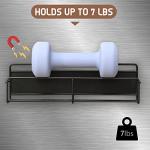 VITEVER Magnetic Spice Rack with Square Glass Jars