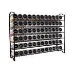 SWOMMOLY Spice Rack Set with 72 Jars & Labels