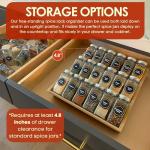 Bamboo 3-Tier Spice Rack and Organizer