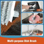 4-Pack Heavy-Duty Dish Scrub Brushes Set
