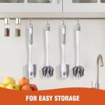 4-Pack Heavy-Duty Dish Scrub Brushes Set