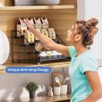 GIGIFTREE 4-Tier Spice Rack Organizer - Black