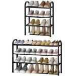Expandable 3-Tier Metal Shoe Rack Organizer