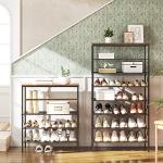 8-Tier Shoe Rack Organizer Holds 32 Pairs