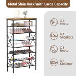 8-Tier Shoe Rack Organizer Holds 32 Pairs