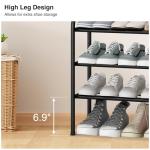 Expandable 3-Tier Metal Shoe Rack Organizer