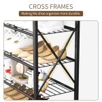 8-Tier Shoe Rack Organizer Holds 32 Pairs