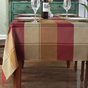 Checkered Square Tablecloth - 52" Heavyweight Red