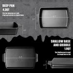 Northriver 2-In-1 Pre-Seasoned Cast Iron Set