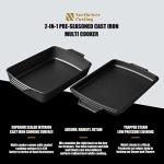 Northriver 2-In-1 Pre-Seasoned Cast Iron Set