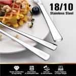 KINGSTONE 40-Piece Stainless Steel Flatware Set