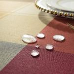 Checkered Square Tablecloth - 52" Heavyweight Red