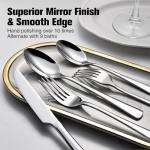 KINGSTONE 40-Piece Stainless Steel Flatware Set