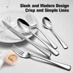 KINGSTONE 40-Piece Stainless Steel Flatware Set