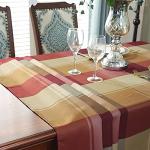 Checkered Square Tablecloth - 52" Heavyweight Red