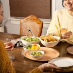 White Ceramic Serving Bowls for Entertaining - Set of 4