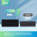 HOMEXCEL Black Microfiber Towels, 12 Pack