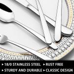 49-Piece Stainless Steel Flatware Set for 8