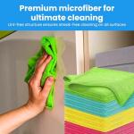 Microfiber Cleaning Cloths 12 Pack – Streak-Free Wipes