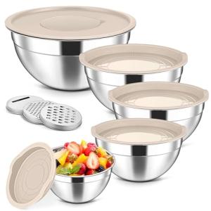 5-Piece Stainless Steel Mixing Bowls Set