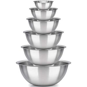 Stainless Steel Mixing Bowl Set of 6